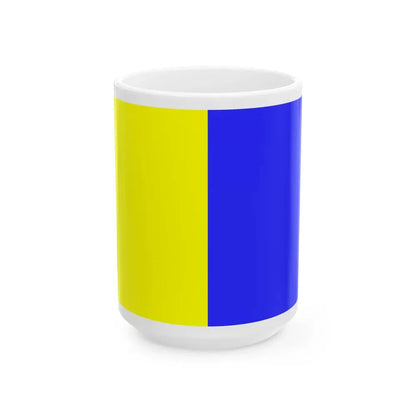 Flag of Modena Italy - White Coffee Mug 15oz - Go Mug Yourself