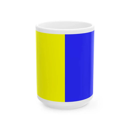 Flag of Modena Italy - White Coffee Mug 15oz - Go Mug Yourself