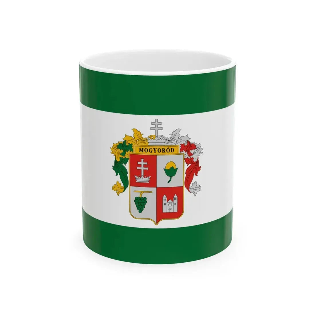 Flag of Mogyorod (Hungary) White Coffee Mug 11oz - Go Mug Yourself