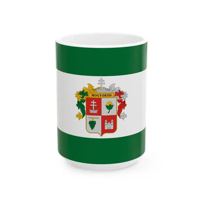 Flag of Mogyorod (Hungary) White Coffee Mug 15oz - Go Mug Yourself