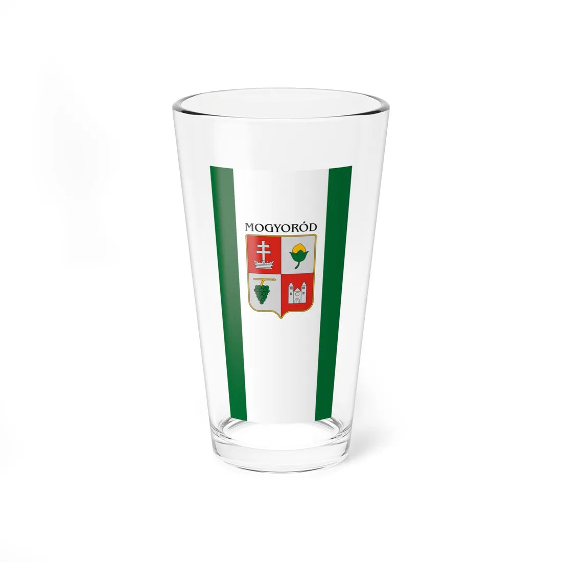 Flag of Mogyorod vertical (Hungary) Pint Glass 16oz 16oz - Go Mug Yourself