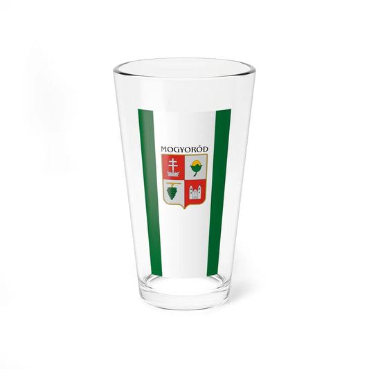 Flag of Mogyorod vertical (Hungary) Pint Glass 16oz 16oz - Go Mug Yourself