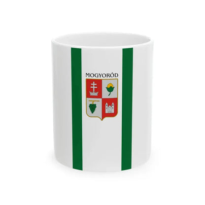 Flag of Mogyorod vertical (Hungary) White Coffee Mug 11oz - Go Mug Yourself