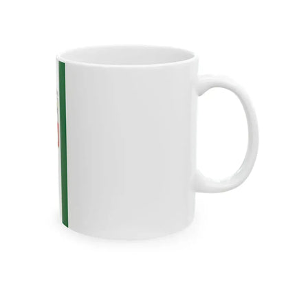Flag of Mogyorod vertical (Hungary) White Coffee Mug - Go Mug Yourself