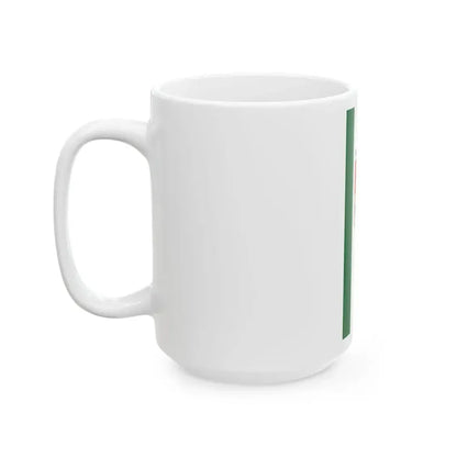 Flag of Mogyorod vertical (Hungary) White Coffee Mug - Go Mug Yourself