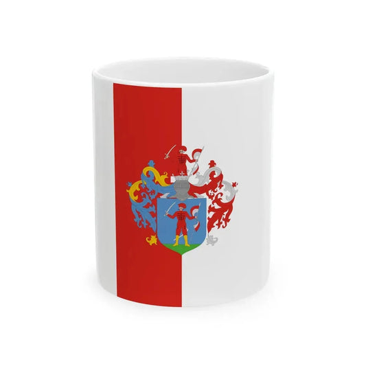 Flag of Mohacs (Hungary) White Coffee Mug 11oz - Go Mug Yourself