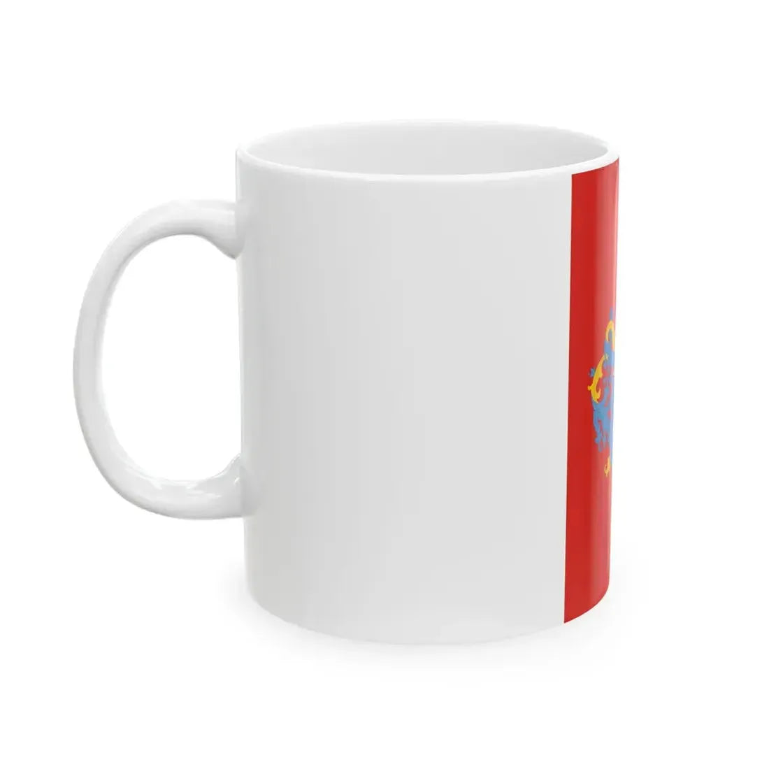 Flag of Mohacs (Hungary) White Coffee Mug - Go Mug Yourself