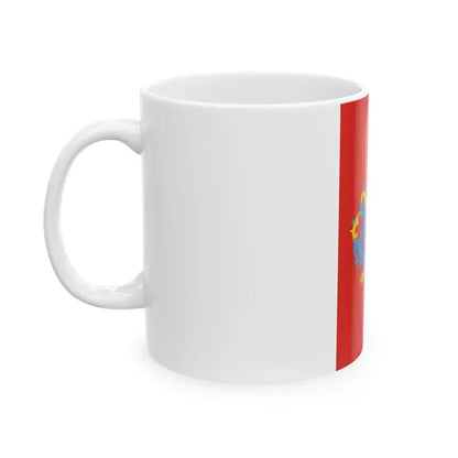 Flag of Mohacs (Hungary) White Coffee Mug - Go Mug Yourself