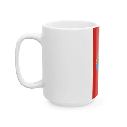 Flag of Mohacs (Hungary) White Coffee Mug - Go Mug Yourself