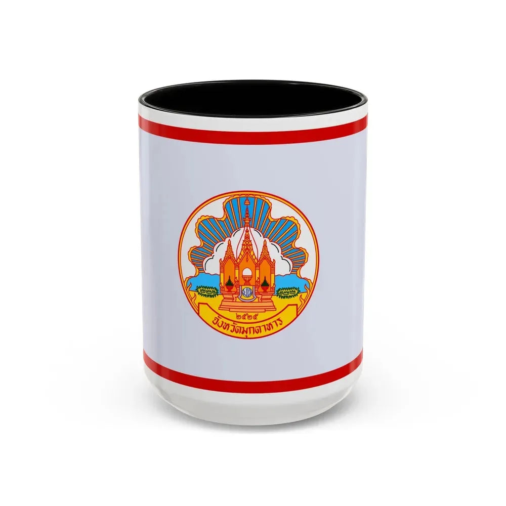Flag of Mokdahan Province Thailand - Accent Coffee Mug 15oz Black - Go Mug Yourself