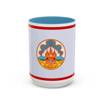 Flag of Mokdahan Province Thailand - Accent Coffee Mug 15oz Light Blue - Go Mug Yourself