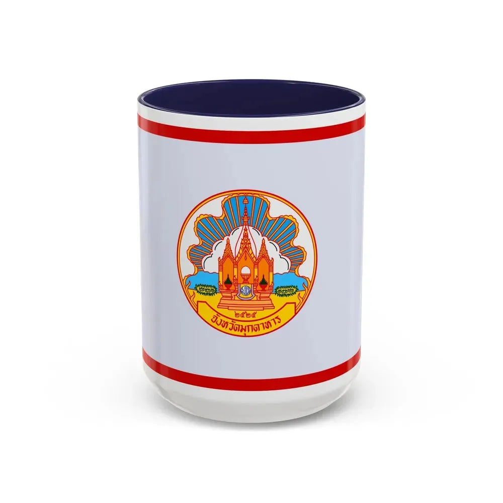 Flag of Mokdahan Province Thailand - Accent Coffee Mug 15oz Navy - Go Mug Yourself