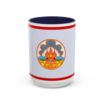 Flag of Mokdahan Province Thailand - Accent Coffee Mug 15oz Navy - Go Mug Yourself