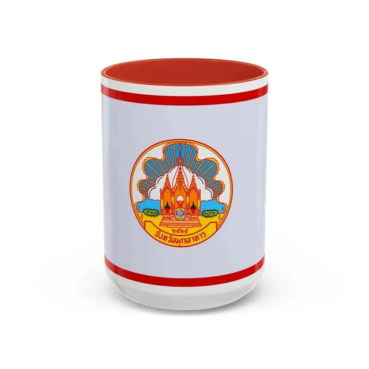 Flag of Mokdahan Province Thailand - Accent Coffee Mug 15oz Red - Go Mug Yourself
