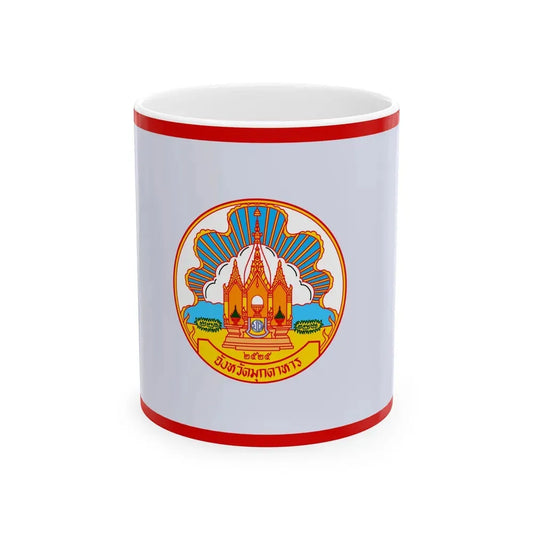 Flag of Mokdahan Province Thailand - White Coffee Mug 11oz - Go Mug Yourself