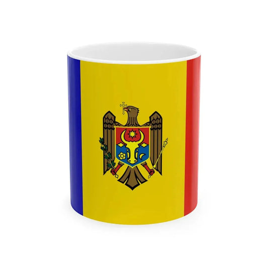 Flag of Moldova 1990-2010 (Moldova) White Coffee Mug 11oz - Go Mug Yourself