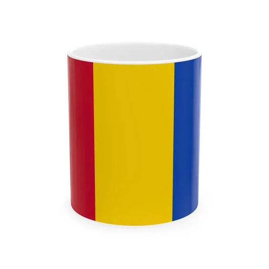 Flag of Moldova 1990-2010 reverse 3-2 (Moldova) White Coffee Mug 11oz - Go Mug Yourself
