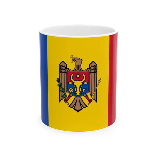Flag of Moldova (Moldova) White Coffee Mug 11oz - Go Mug Yourself