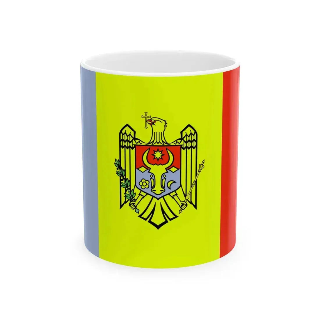 Flag of Moldova WFB 2000 (Moldova) White Coffee Mug 11oz - Go Mug Yourself
