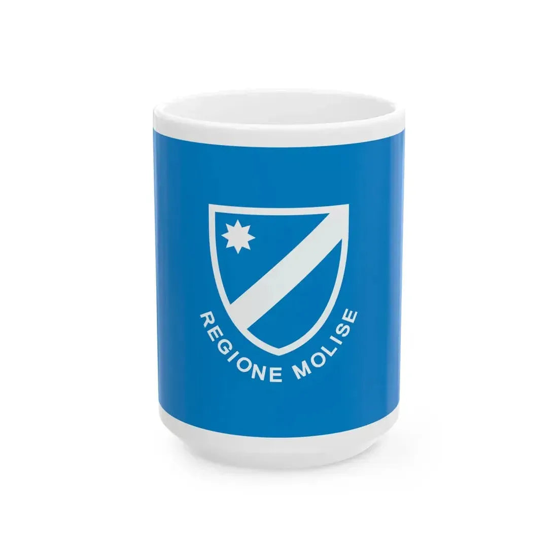 Flag of Molise 1980 (Italy) White Coffee Mug 15oz - Go Mug Yourself