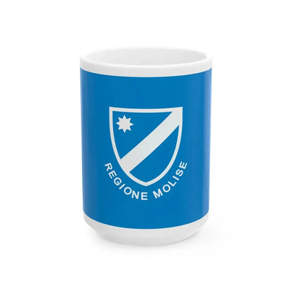 Flag of Molise 1980 (Italy) White Coffee Mug 15oz - Go Mug Yourself