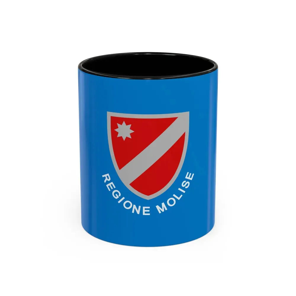 Flag of Molise Italy - Accent Coffee Mug 11oz Black - Go Mug Yourself