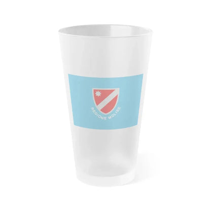 Flag of Molise Italy - Frosted Pint Glass 16oz 16oz Frosted - Go Mug Yourself