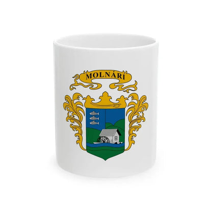Flag of Molnari (Hungary) White Coffee Mug 11oz - Go Mug Yourself