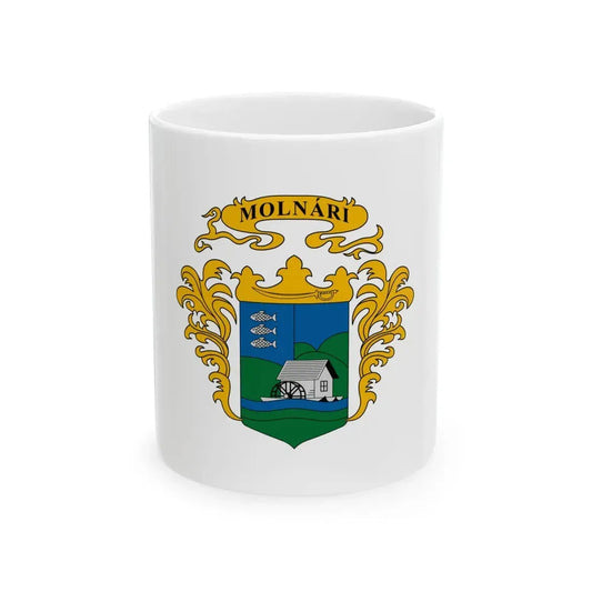 Flag of Molnari (Hungary) White Coffee Mug 11oz - Go Mug Yourself