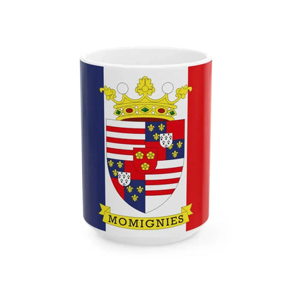 Flag of Momignies Belgium (Belgium) White Coffee Mug 15oz - Go Mug Yourself