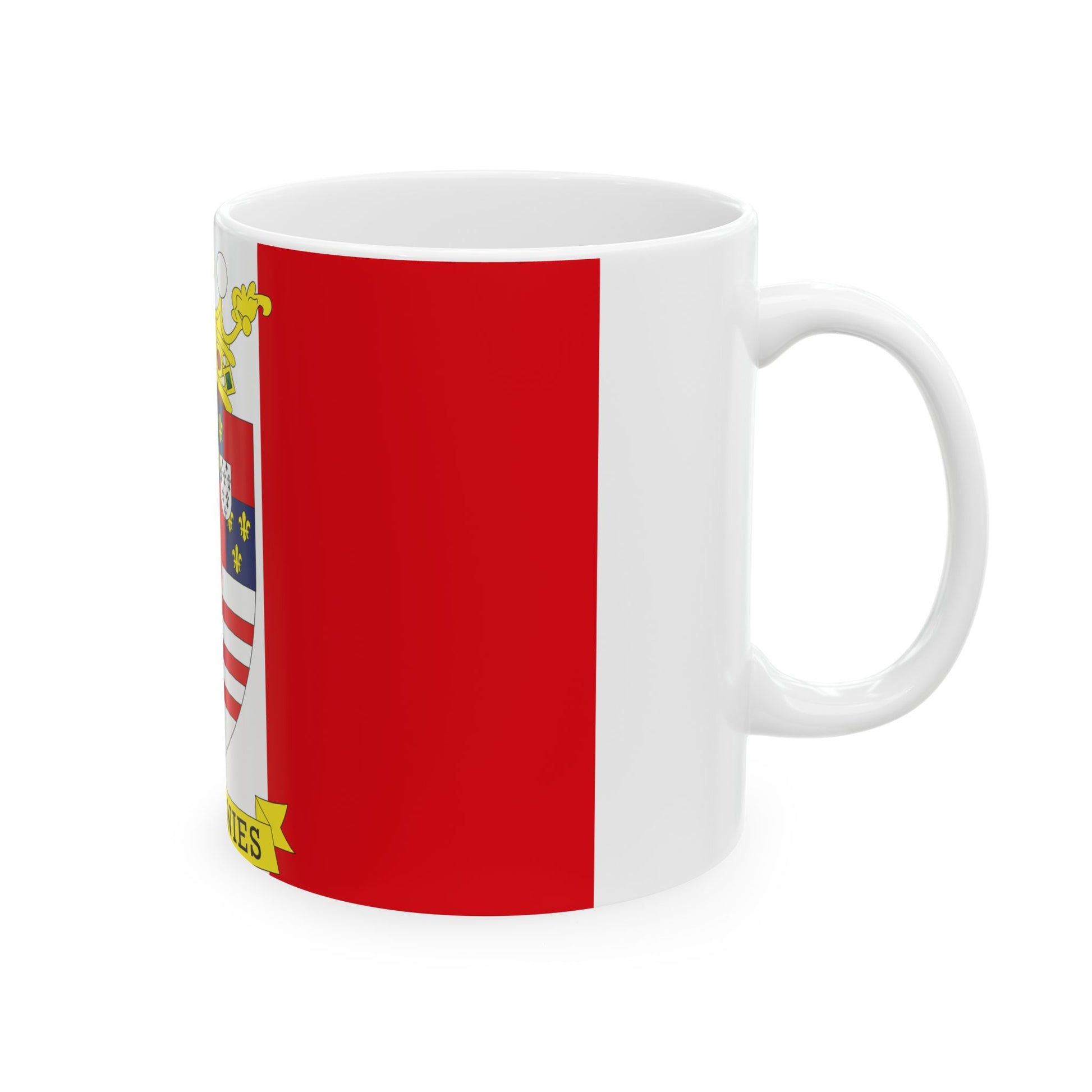 Flag of Momignies Belgium (Belgium) White Coffee Mug-Go Mug Yourself