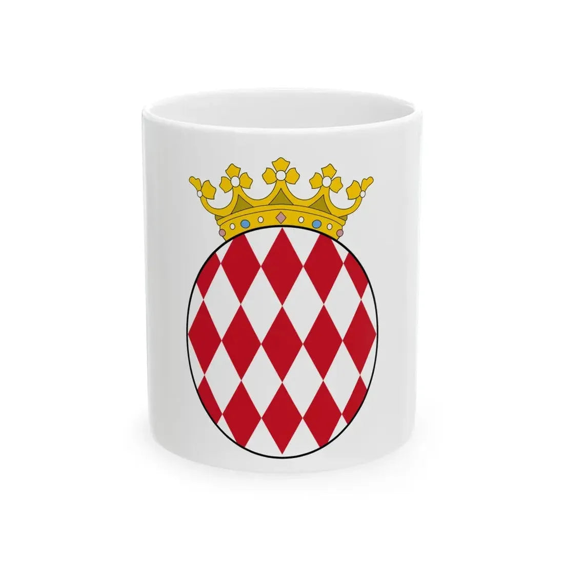 Flag of Monaco 1814-1881 (Monaco) White Coffee Mug 11oz - Go Mug Yourself
