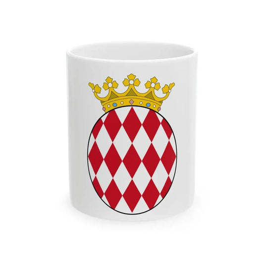 Flag of Monaco 1814-1881 (Monaco) White Coffee Mug 11oz - Go Mug Yourself