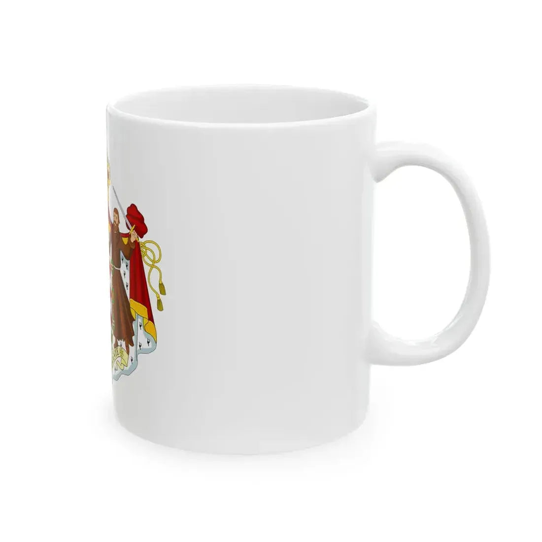 Flag of Monaco state (Monaco) White Coffee Mug - Go Mug Yourself