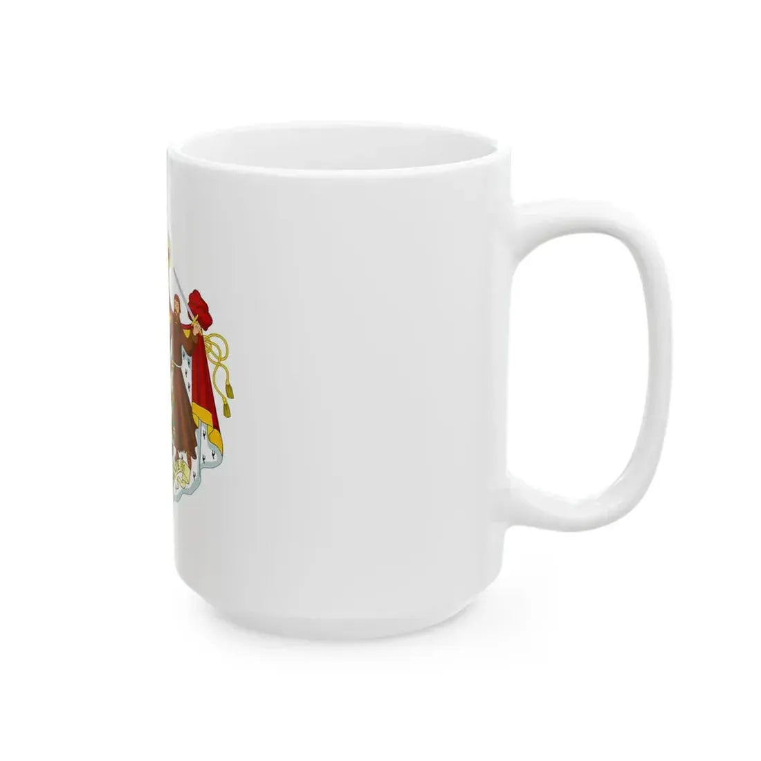 Flag of Monaco state (Monaco) White Coffee Mug - Go Mug Yourself