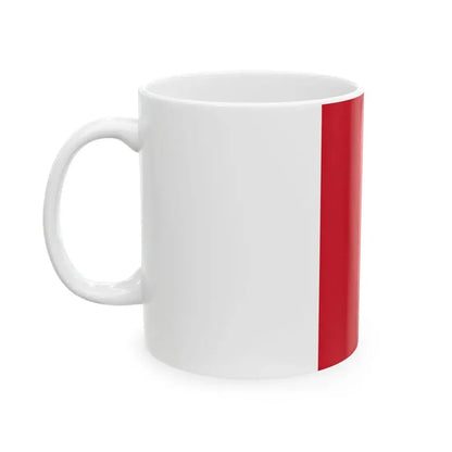 Flag of Monaco vertical (Monaco) White Coffee Mug - Go Mug Yourself