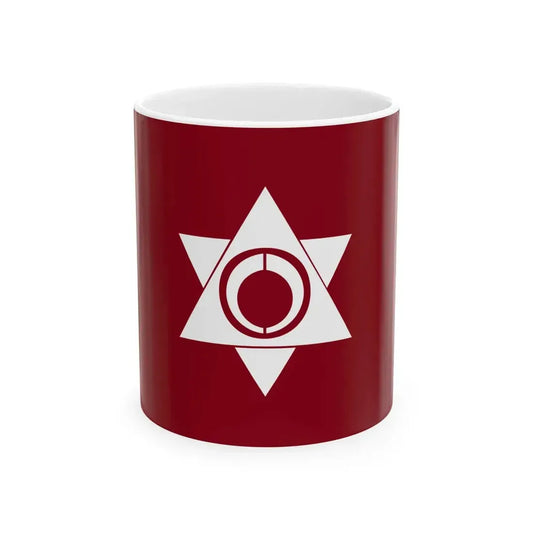 Flag of Monbetsu Hidaka Hokkaido 1967-2006 (Japan) White Coffee Mug 11oz - Go Mug Yourself