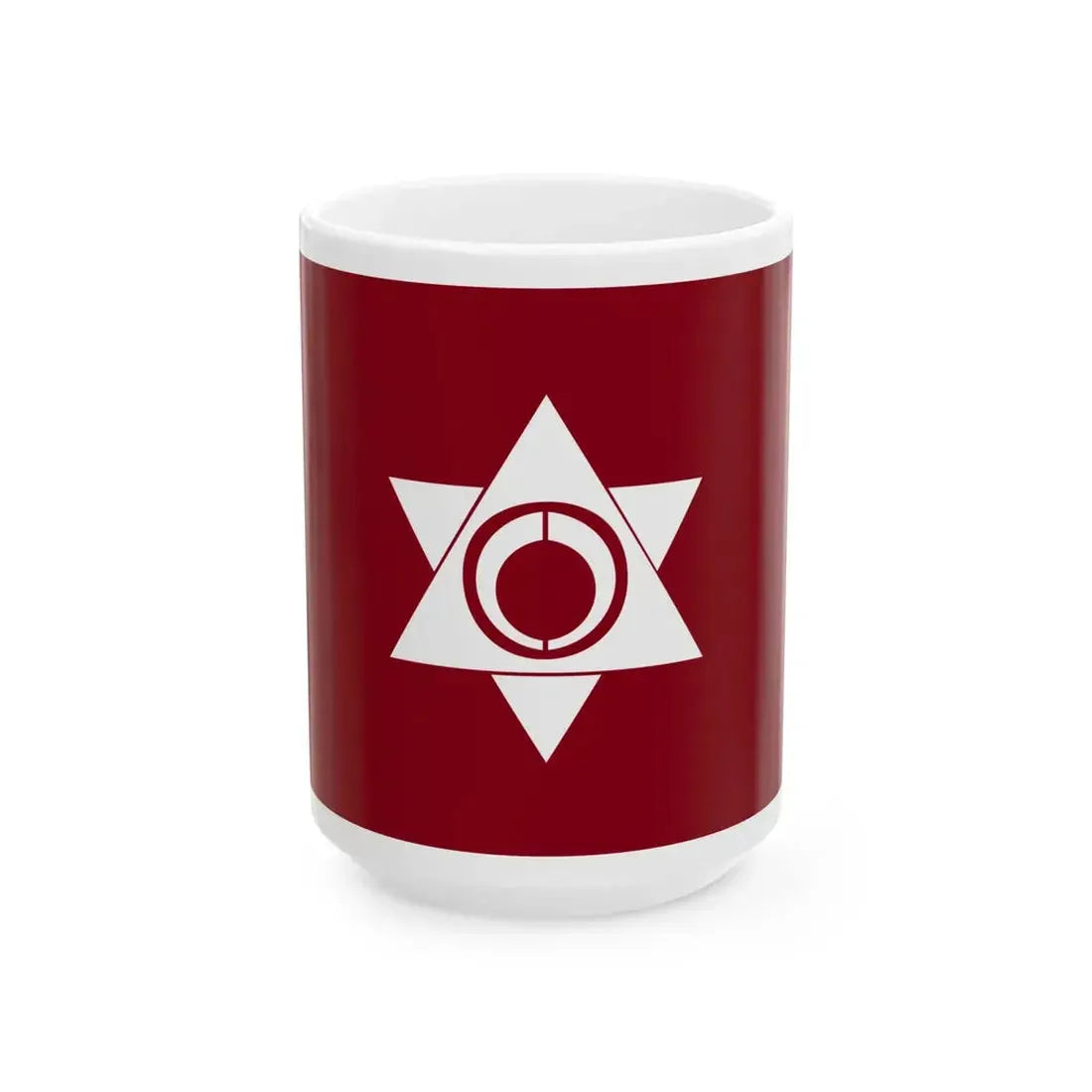 Flag of Monbetsu Hidaka Hokkaido 1967-2006 (Japan) White Coffee Mug 15oz - Go Mug Yourself