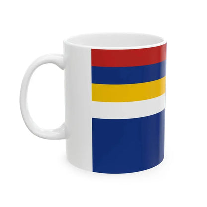 Flag of Mongol United Autonomous Government 1937-1939 (China) White Coffee Mug - Go Mug Yourself