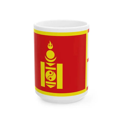 Flag of Mongolia 1911-1921 (Mongolia) White Coffee Mug 15oz - Go Mug Yourself