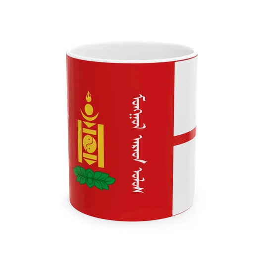 Flag of Mongolia 1924-1940 (Mongolia) White Coffee Mug 11oz - Go Mug Yourself