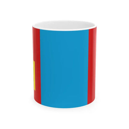 Flag of Mongolia 1992-2011 (Mongolia) White Coffee Mug 11oz - Go Mug Yourself