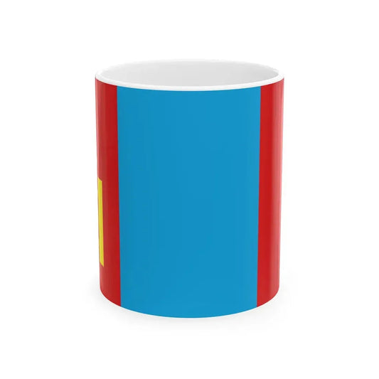 Flag of Mongolia 1992-2011 (Mongolia) White Coffee Mug 11oz - Go Mug Yourself