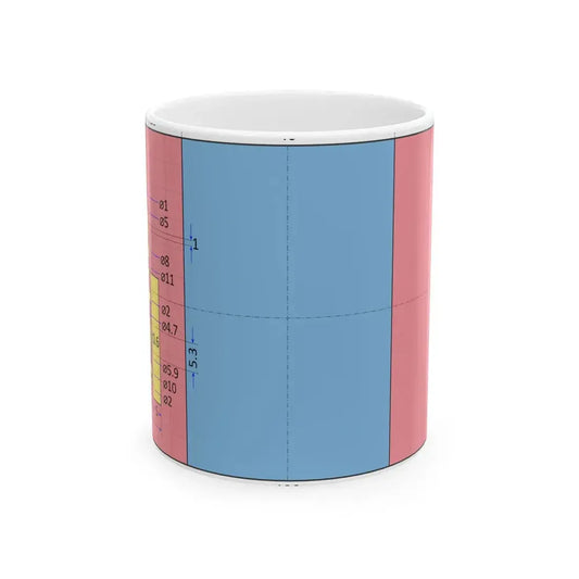 Flag of Mongolia construction sheet (Mongolia) White Coffee Mug 11oz - Go Mug Yourself