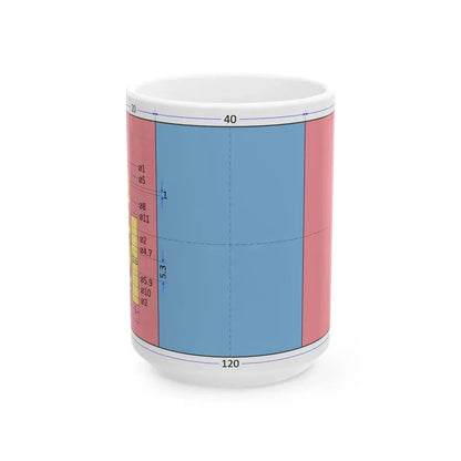 Flag of Mongolia construction sheet (Mongolia) White Coffee Mug 15oz - Go Mug Yourself