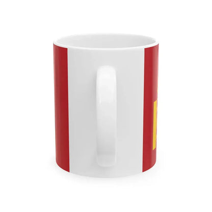 Flag of Mongolia darker colours (Mongolia) White Coffee Mug - Go Mug Yourself