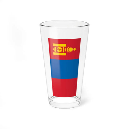 Flag of Mongolia vertical (Mongolia) Pint Glass 16oz 16oz - Go Mug Yourself