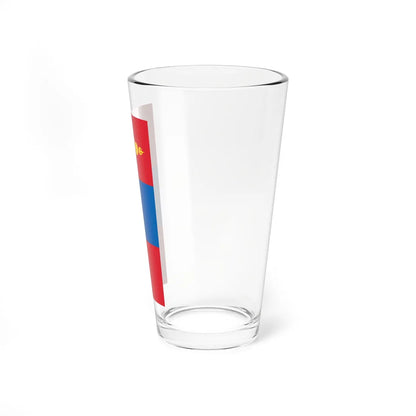 Flag of Mongolia vertical (Mongolia) Pint Glass 16oz - Go Mug Yourself