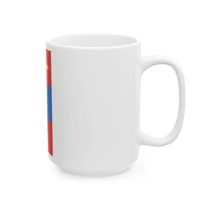 Flag of Mongolia vertical (Mongolia) White Coffee Mug - Go Mug Yourself