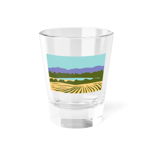 Flag of Monkton Vermont (United States) Shot Glass 1.5oz 1.5oz - Go Mug Yourself